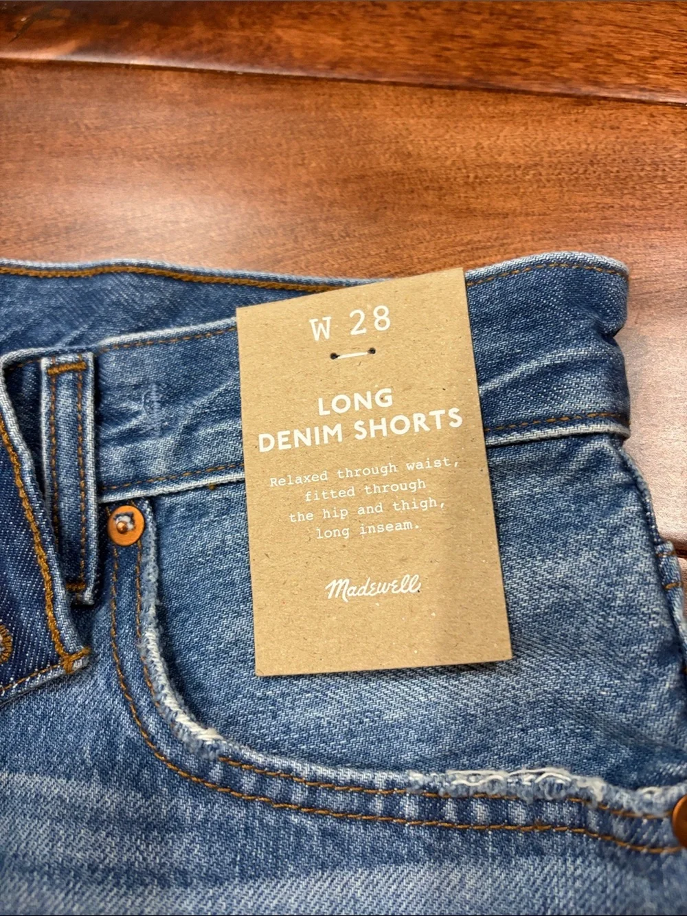 Madewell Long Denim Shorts